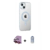 MARSİLYAN™- iPhone 14 Kılıf Yörünge Koleksiyonu - Siyah Joko Magic 5D Cam + Raze Metal Kamera Lens - KI