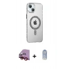 MARSİLYAN™- iPhone 14 Kılıf Yörünge Koleksiyonu - Siyah Joko Magic 5D Cam + Raze Metal Kamera Lens - KI