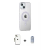 MARSİLYAN™- iPhone 14 Kılıf Yörünge Koleksiyonu - Siyah Joko Magic 5D Cam + Shine Kamera Lens - GD