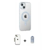 MARSİLYAN™- iPhone 14 Kılıf Yörünge Koleksiyonu - Siyah Joko Magic 5D Cam + Shine Kamera Lens - GD