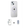 MARSİLYAN™- iPhone 14 Kılıf Yörünge Koleksiyonu - Siyah Joko Magic 5D Cam + Shine Kamera Lens - MI