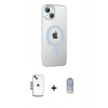 MARSİLYAN™- iPhone 14 Kılıf Yörünge Koleksiyonu - Siyah Joko Magic 5D Cam + Shine Kamera Lens - MI