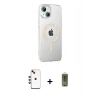 MARSİLYAN™- iPhone 14 Kılıf Yörünge Koleksiyonu - Siyah Joko Magic 5D Hayalet Cam + Shine Kamera Lens - KI