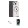 MARSİLYAN™- iPhone 14 Kılıf Zirve Doku Prime - Şeffaf 360 Full Body Arka Koruyucu + Diamond Kamera Lens - KI