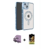MARSİLYAN™- iPhone 14 Kılıf Zirve Doku Prime - Siyah Buffer Cam Ekran Koruyucu + Raze Metal Kamera Lens - GS