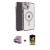 MARSİLYAN™- iPhone 14 Kılıf Zirve Doku Prime - Siyah Buffer Cam Ekran Koruyucu + Raze Metal Kamera Lens - MR