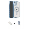 MARSİLYAN™- iPhone 14 Kılıf Zirve Doku Prime - Siyah Joko Magic 5D Cam + Diamond Kamera Lens - KI