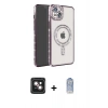 MARSİLYAN™- iPhone 14 Kılıf Zirve Doku Prime - Siyah Joko Magic 5D Cam + PVD Metal Kamera Lens - PE