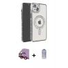 MARSİLYAN™- iPhone 14 Kılıf Zirve Doku Prime - Siyah Joko Magic 5D Cam + Raze Metal Kamera Lens - KI