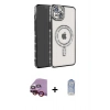 MARSİLYAN™- iPhone 14 Kılıf Zirve Doku Prime - Siyah Joko Magic 5D Cam + Raze Metal Kamera Lens - KI