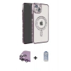 MARSİLYAN™- iPhone 14 Kılıf Zirve Doku Prime - Siyah Joko Magic 5D Cam + Raze Metal Kamera Lens - MR
