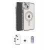 MARSİLYAN™- iPhone 14 Kılıf Zirve Doku Prime - Siyah Joko Magic 5D Cam + Shine Kamera Lens - YL