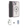 MARSİLYAN™- iPhone 14 Kılıf Zirve Doku Prime - Siyah Joko Magic 5D Cam + Shine Kamera Lens - YL