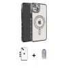 MARSİLYAN™- iPhone 14 Kılıf Zirve Doku Prime - Siyah Joko Magic 5D Cam + Shine Kamera Lens - YL