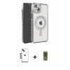 MARSİLYAN™- iPhone 14 Kılıf Zirve Doku Prime - Siyah Joko Magic 5D Hayalet Cam + Shine Kamera Lens - YL