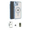 MARSİLYAN™- iPhone 14 Kılıf Zirve Doku Prime - Siyah Joko Magic 5D Hayalet Cam + Shine Kamera Lens - YL
