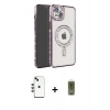MARSİLYAN™- iPhone 14 Kılıf Zirve Doku Prime - Siyah Joko Magic 5D Hayalet Cam + Shine Kamera Lens - YL