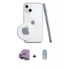 MARSİLYAN™- iPhone 14 Kılıf Zirve Doku - Siyah Joko Magic 5D Cam + Raze Metal Kamera Lens - GS