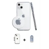 MARSİLYAN™- iPhone 14 Kılıf Zirve Doku - Siyah Joko Magic 5D Cam + Shine Kamera Lens - GI