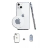 MARSİLYAN™- iPhone 14 Kılıf Zirve Doku - Siyah Joko Magic 5D Cam + Shine Kamera Lens - GS