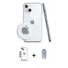 MARSİLYAN™- iPhone 14 Kılıf Zirve Doku - Siyah Joko Magic 5D Cam + Shine Kamera Lens - YL