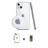 MARSİLYAN™- iPhone 14 Kılıf Zirve Doku - Siyah Joko Magic 5D Hayalet Cam + Shine Kamera Lens - GI