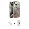 MARSİLYAN™- iPhone 14 Kılıf Zirve Modern Prime - Şeffaf Pasifik Cam Ekran Koruyucu + Diamond Kamera Lens - SABE
