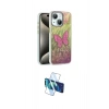 MARSİLYAN™- iPhone 14 Kılıf Zirve Modern Prime - Siyah 3D Antistatik Cam Ekran Koruyucu