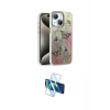 MARSİLYAN™- iPhone 14 Kılıf Zirve Modern Prime - Siyah 3D Antistatik Cam Ekran Koruyucu