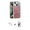MARSİLYAN™- iPhone 14 Kılıf Zirve Modern Prime - Siyah Bilvis 3D Mat Cam Ekran Koruyucu + Diamond Kamera Lens - KI