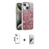 MARSİLYAN™- iPhone 14 Kılıf Zirve Modern Prime - Siyah Bilvis 3D Mat Cam Ekran Koruyucu + Shine Kamera Lens - KI