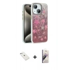 MARSİLYAN™- iPhone 14 Kılıf Zirve Modern Prime - Siyah Bilvis 3D Mat Cam Ekran Koruyucu + Diamond Kamera Lens - SABE