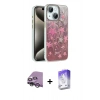 MARSİLYAN™- iPhone 14 Kılıf Zirve Modern Prime - Siyah Bilvis 5in1 3D Magic Cam Ekran Koruyucu + Raze Metal Kamera Lens - GS