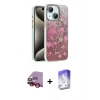 MARSİLYAN™- iPhone 14 Kılıf Zirve Modern Prime - Siyah Bilvis 5in1 3D Magic Cam Ekran Koruyucu + Raze Metal Kamera Lens - KI