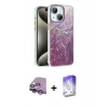 MARSİLYAN™- iPhone 14 Kılıf Zirve Modern Prime - Siyah Bilvis 5in1 3D Magic Cam Ekran Koruyucu + Raze Metal Kamera Lens - MR