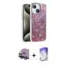 MARSİLYAN™- iPhone 14 Kılıf Zirve Modern Prime - Siyah Bilvis 5in1 3D Magic Cam Ekran Koruyucu + Raze Metal Kamera Lens - SH