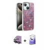 MARSİLYAN™- iPhone 14 Kılıf Zirve Modern Prime - Siyah Bilvis 5in1 5D Magic Hayalet Cam Ekran Koruyucu + Raze Metal Kamera Lens - SH