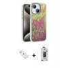 MARSİLYAN™- iPhone 14 Kılıf Zirve Modern Prime - Siyah Bilvis Hayalet Cam Ekran Koruyucu + Diamond Kamera Lens - SABE