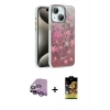 MARSİLYAN™- iPhone 14 Kılıf Zirve Modern Prime - Siyah Buffer Cam Ekran Koruyucu + Raze Metal Kamera Lens - MR