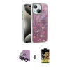 MARSİLYAN™- iPhone 14 Kılıf Zirve Modern Prime - Siyah Buffer Cam Ekran Koruyucu + Raze Metal Kamera Lens - SH