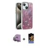 MARSİLYAN™- iPhone 14 Kılıf Zirve Modern Prime - Siyah Buffer Hayalet Cam Ekran Koruyucu + Raze Metal Kamera Lens - GS
