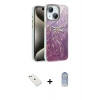 MARSİLYAN™- iPhone 14 Kılıf Zirve Modern Prime - Siyah Joko Magic 5D Cam + Diamond Kamera Lens - PE