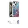MARSİLYAN™- iPhone 14 Kılıf Zirve Modern Prime - Siyah Joko Magic 5D Cam + Diamond Kamera Lens - PE