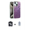 MARSİLYAN™- iPhone 14 Kılıf Zirve Modern Prime - Siyah Joko Magic 5D Cam + PVD Metal Kamera Lens - SH