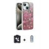 MARSİLYAN™- iPhone 14 Kılıf Zirve Modern Prime - Siyah Joko Magic 5D Cam + PVD Metal Kamera Lens - SH