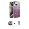 MARSİLYAN™- iPhone 14 Kılıf Zirve Modern Prime - Siyah Joko Magic 5D Cam + Raze Metal Kamera Lens - KI