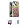 MARSİLYAN™- iPhone 14 Kılıf Zirve Modern Prime - Siyah Joko Magic 5D Cam + Raze Metal Kamera Lens - MR
