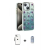 MARSİLYAN™- iPhone 14 Kılıf Zirve Modern Prime - Siyah Joko Magic 5D Cam + Shine Kamera Lens - GS