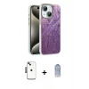MARSİLYAN™- iPhone 14 Kılıf Zirve Modern Prime - Siyah Joko Magic 5D Cam + Shine Kamera Lens - SH