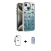 MARSİLYAN™- iPhone 14 Kılıf Zirve Modern Prime - Siyah Joko Magic 5D Cam + Shine Kamera Lens - SH